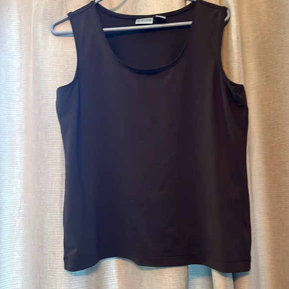 Chicos microfiber tank excellent condition Chico size 2/women 10–14 chocolate - Picture 3 of 3